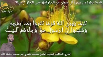 @يتلو علينا القارئ الحافظ فضيلة الشيخ محمد عليوي ماتيسر من سورة آل عمران الآية(٨٤) وحتى الآية(٩١)ص٦١
