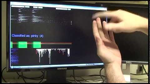 Skinput: Training and testing the classifier (CHI 2010)