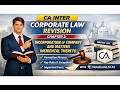 Incorporation of Company | Corporate and Other Laws Revision | CA Intermediate Sept 2026 & Jan 2027