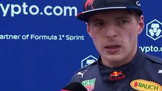 Max verstappen post race interview imola Italian Grand Prix #f1 #maxverstappen