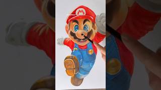 🌟 Drawing super mario, transition result! 😳😱 #shorts #supermario