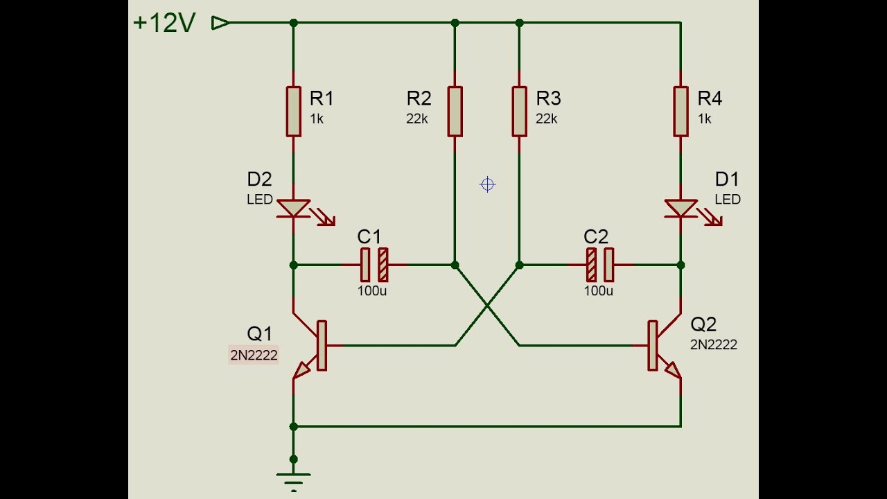 Démo Bascule Astable à transistor : partie 1