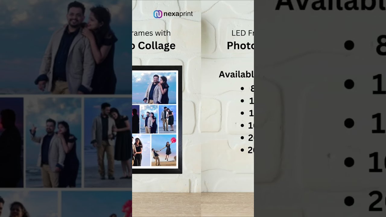 Nexa Print LED Frames Photo Collage