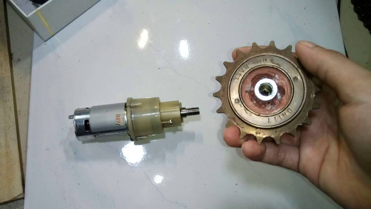 Drill motor for ebike - YouTube