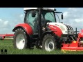 www.trekkertrekker.nl - Mowing with a Steyr 6115 Profi + Pottinger CX Alpha Motion back + front