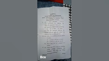 BCA- 2022 mathematics 2nd semester question paper #2022 #ccs University \ latest