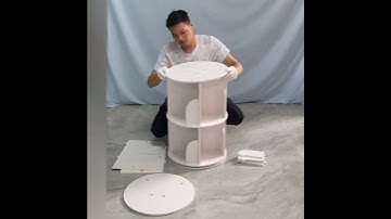 Toytexx3-Tier Rotating Bookshelf – Stylish & Space-Saving Organizer | Intexca | Toytexx