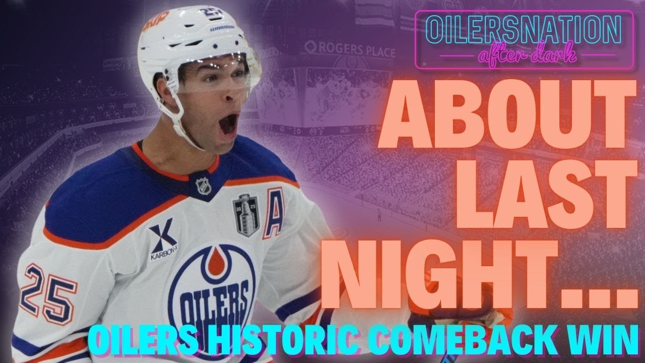 Edmonton Oilers Even Series With Historic Comeback Win - YouTube