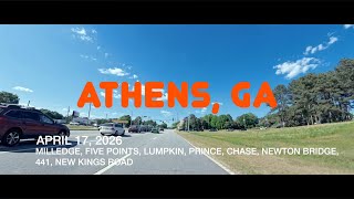 ATHENS, GEORGIA - APRIL 17, 2026 -MILLEDGE, 5 POINTS, LUMPKIN, PRINCE, CHASE, NEWTON BRIDGE, 441