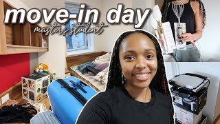 UK UNIVERSITY MOVE-IN DAY VLOG 2023 📦 | Room & Kitchen Tour | Master's Student @ University of Kent