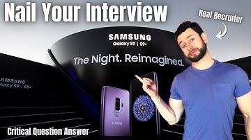 How to Answer Why Do You Want to Work at Samsung