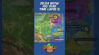 Zelda Breath Of The Wild Map 🧝 #worldbox  #worldboxtimelapse