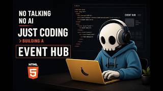 No Talking. No AI. Just Coding. | Building an Event Hub with HTML