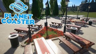 Planet Coaster - Detailing Plazas & Smoothing Paths