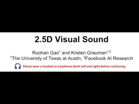 2.5D Visual Sound (CVPR 2019)