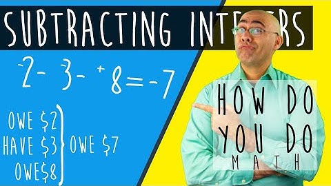 SUBTRACTING INTEGERS Adding the Opposite