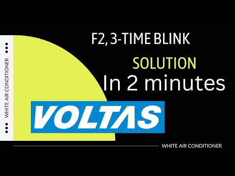 F2, 3-time blink in Voltas air conditioner #voltas #hitachi #repairing #error