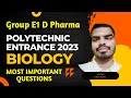 Polytechnic entrance exam preparation 2023 group E1