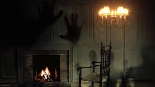 Super Scary Haunted House Background Sounds With Fireplace &amp; Wind - Ideal For Halloween