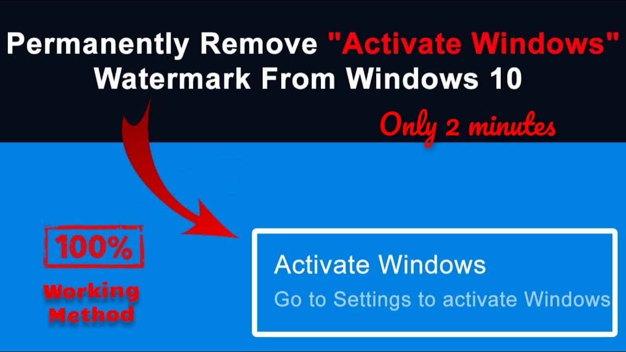 How to remove activate windows watermark permanently | [2024] Permanently Remove Activate Windows