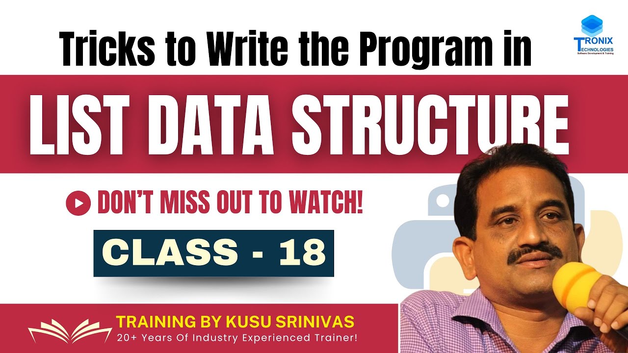 Tricks to Write Programs Using List Data Structure in Python || Python ...
