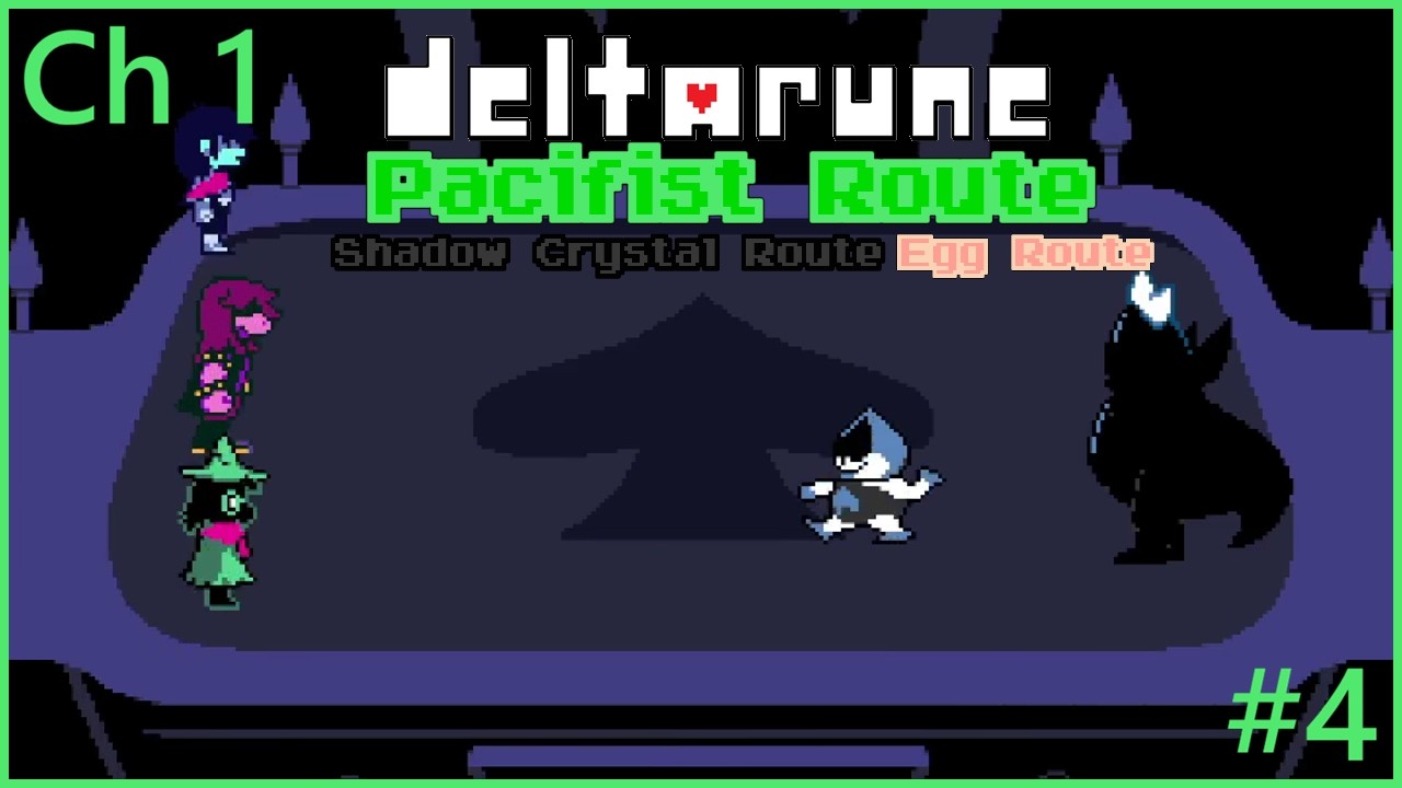 Deltarune Chapter 1 Pacifist Route #4-Spade King - YouTube