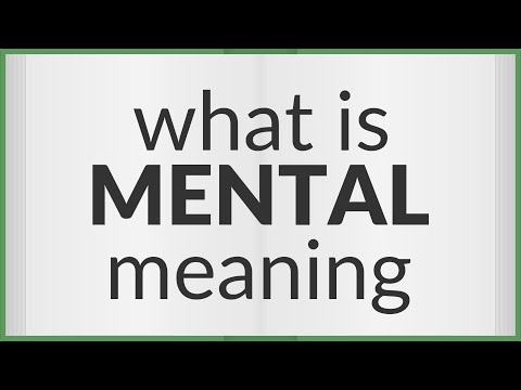 Video: Qual è il significato di mentals?