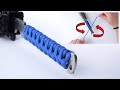 Twisted Overhand Knot Paracord Knife Handle Wrap - How to Make - CBYS Paracord Tutorial