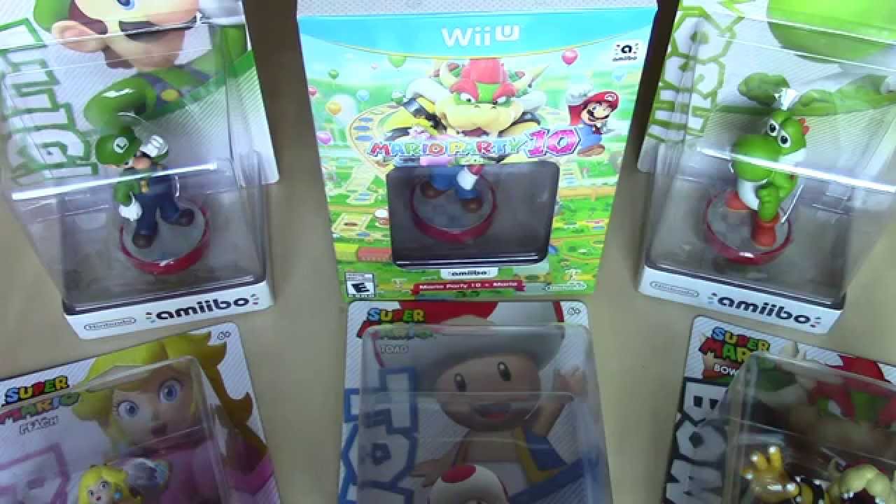 Mario Party 10 Bundle Unboxing + Super Mario Series amiibo