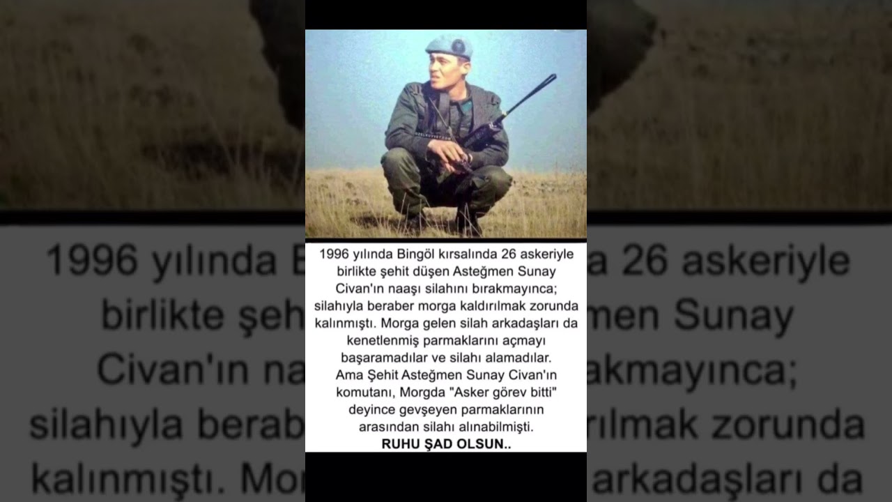 Şehit Asteğmen Sunay Civan,Allah rahmet eylesin…  