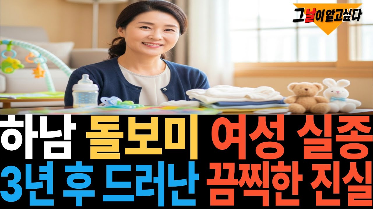 2017년 하남 아이 돌보미 여성 실종.. 3년 후 드러난 끔찍한 진실