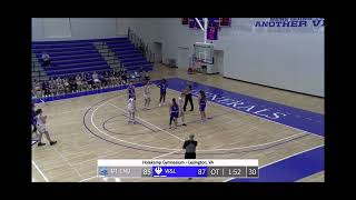 Hanna 29pts 5 Threes 10/10FT 104-102 Double OT W&L loss to CNU 1 8 23