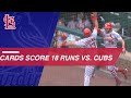 Cardinals score 18 runs vs. the Cubs