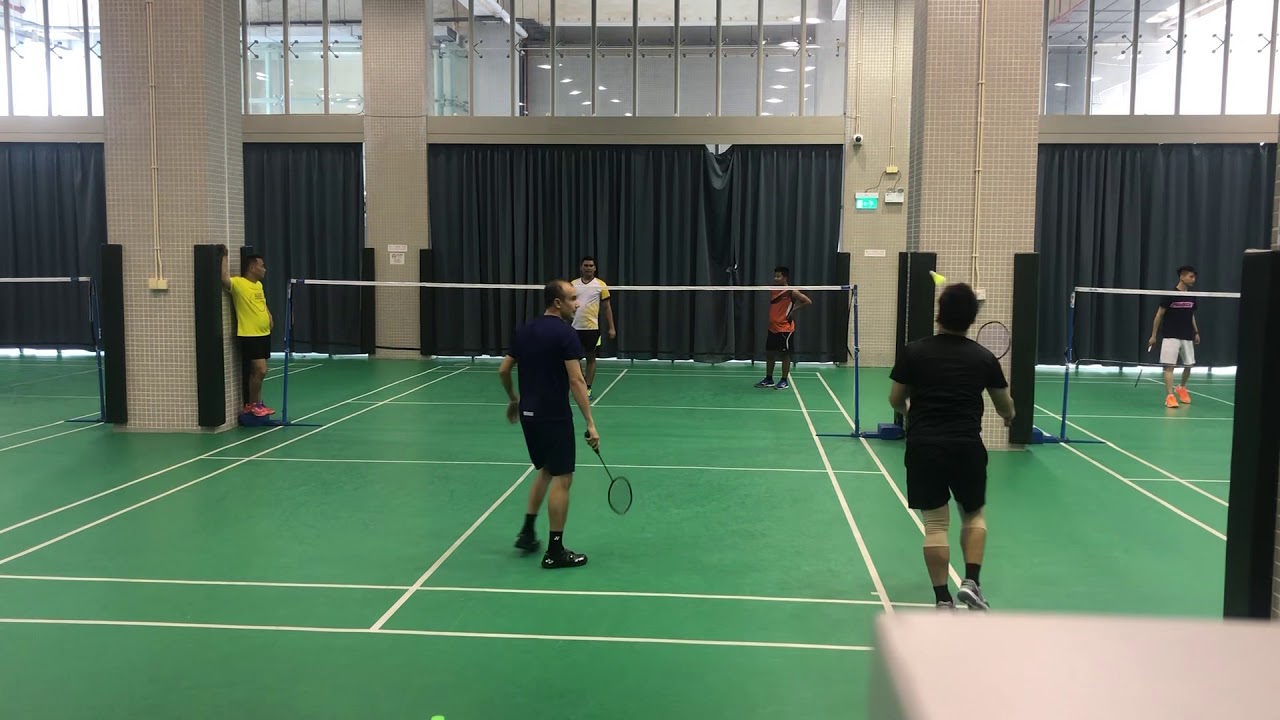Badminton practice match - YouTube