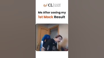 POV: Your First CLAT Mock Hits Hard & Then Reality Kicks In 😂 CL-LST