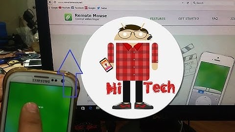 How to Turn your phone into a wireless mouse and keyboard
