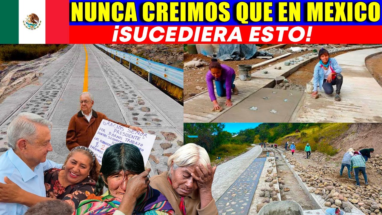 🥹Todos lloran al ver al Presidente de Mexico haciendo esto por los pueblos nativos,Mexico es ejempl