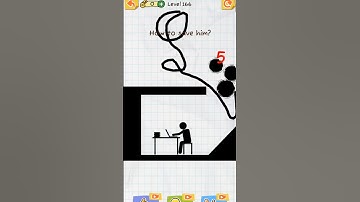 Draw 2 Save Game Level   166 #viral#tiktok#gaming#youtube