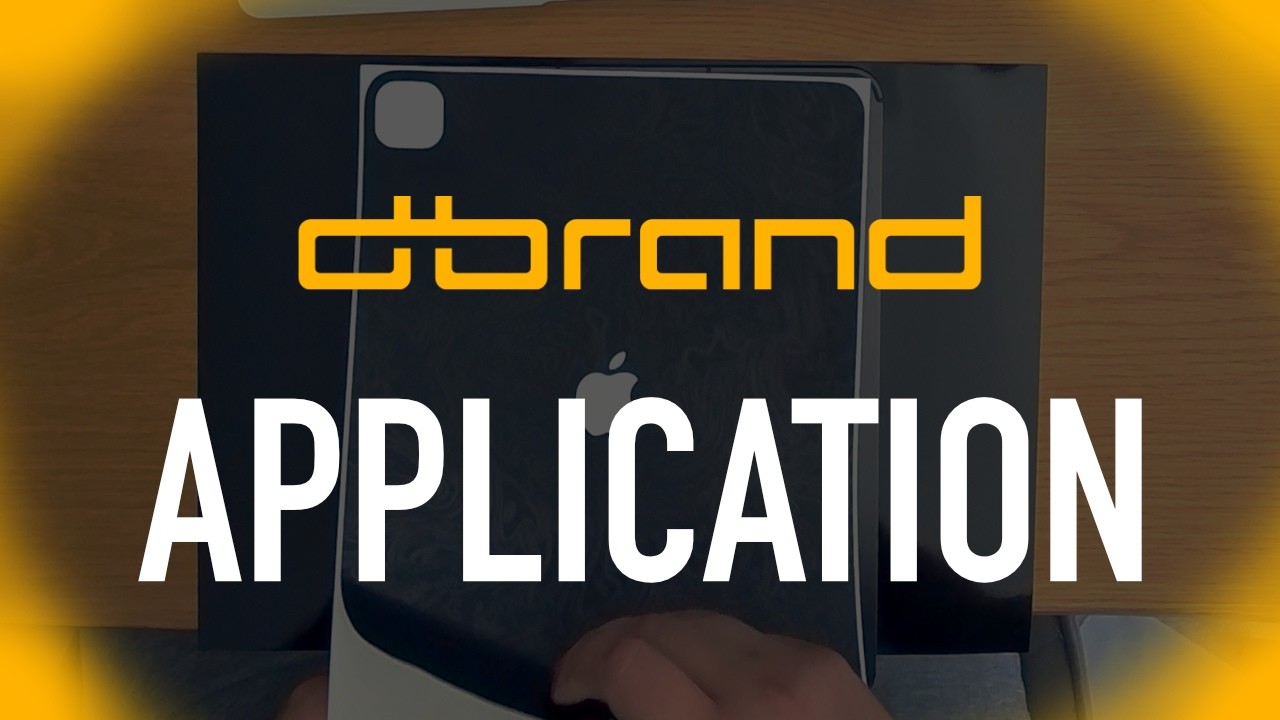 dbrand skin application on iPad Pro 13" M4 for back side protection | NOT sponsored