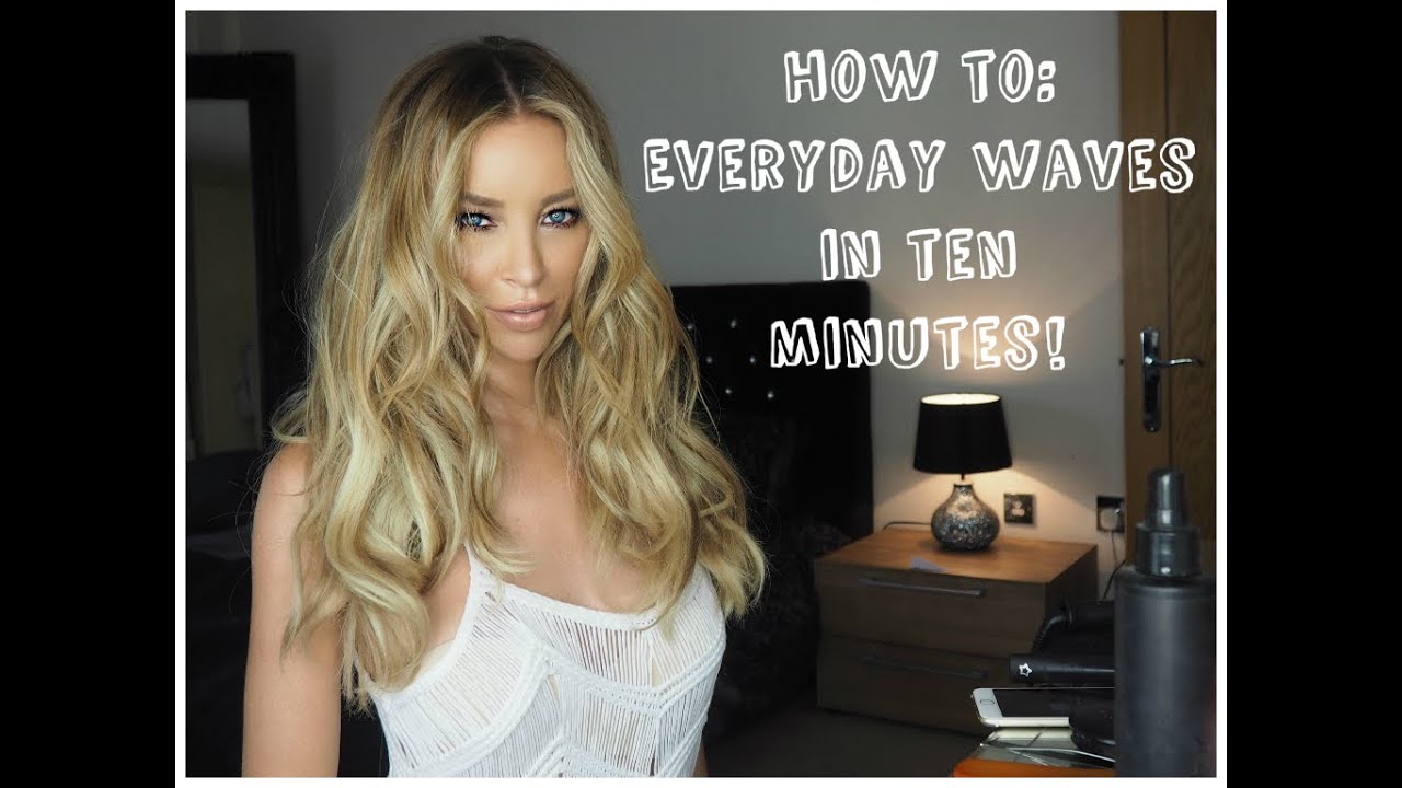 Everyday waves in under ten minutes - Hair Tutorial - Lauren Pope