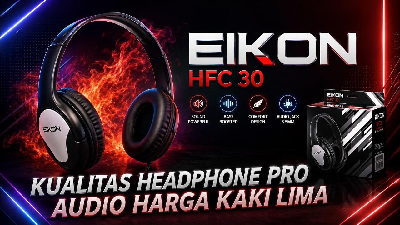 GILA !!! KUALITAS BUKAN MAIN HEADPHONE PRO AUDIO HARGA MURAH  DIBAWAH 250RB ?!! Proel Eikon HFC 30