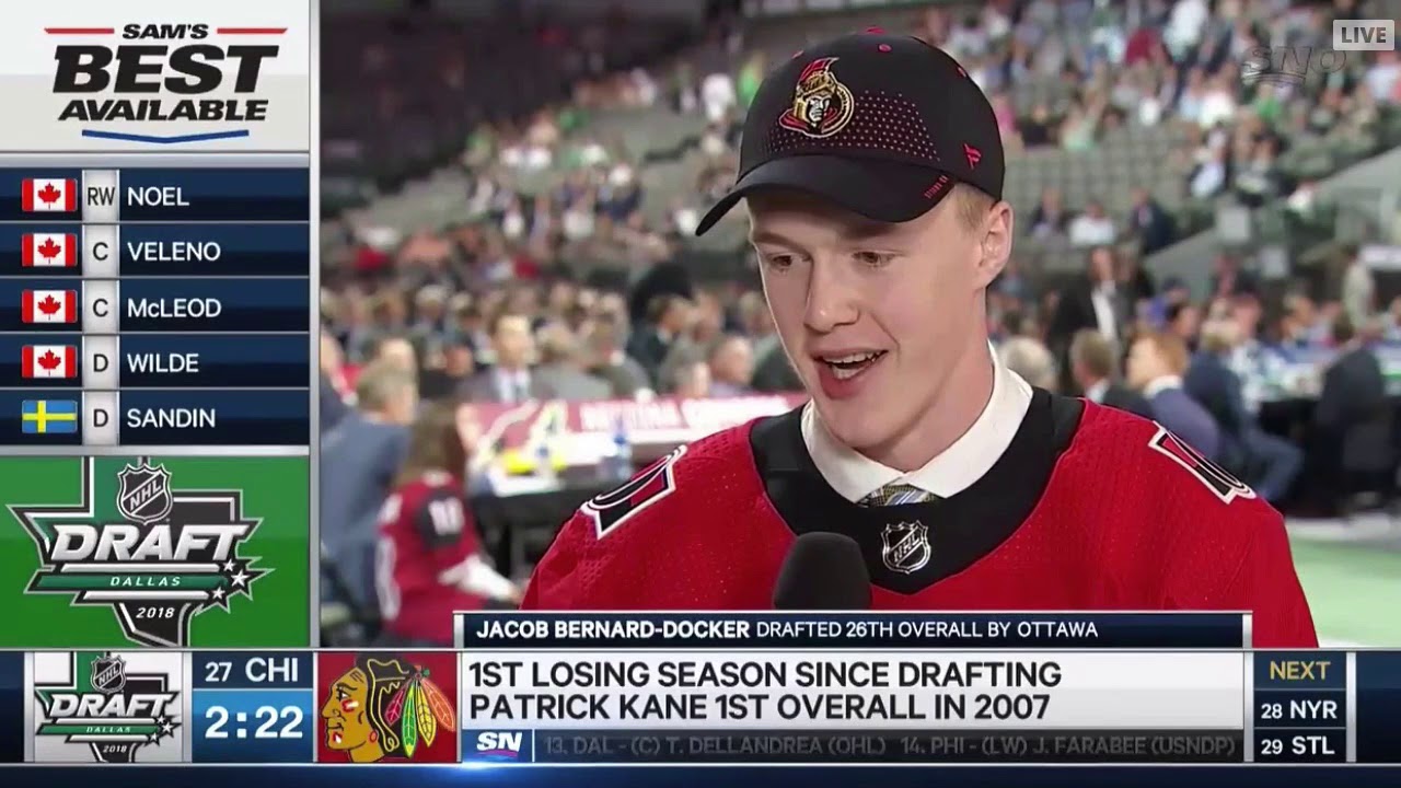 Jacob Bernard-Docker - 2018 NHL Entry Draft Selection