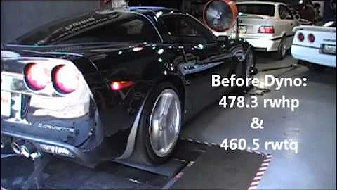 2008 Z06 Corvette Dyno after Headers, Intake Install and tune by Monster Motorsports
