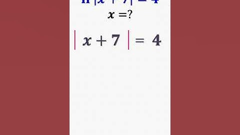 Modulus Equation Solution! #shorts #maths #youtubeshorts