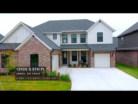 12920 South 5th Place, Jenks, OK home video tour