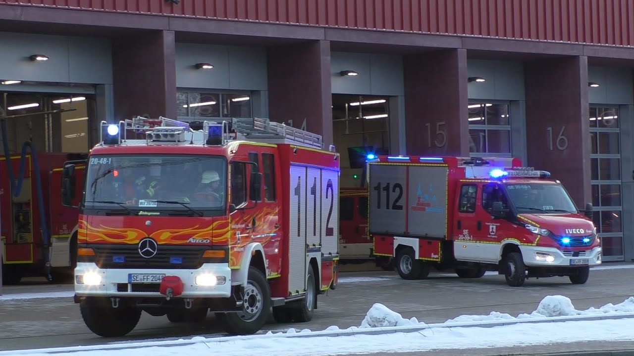 [Ankommende FFler - neue Feuerwache] Einsatzfahrten Freiwillige Feuerwehr Bad Segeberg