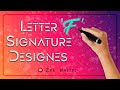 Letter f signature  how to sign like professionals  zee writes