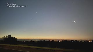 Comet Neowise visible over Central Valley tonight
