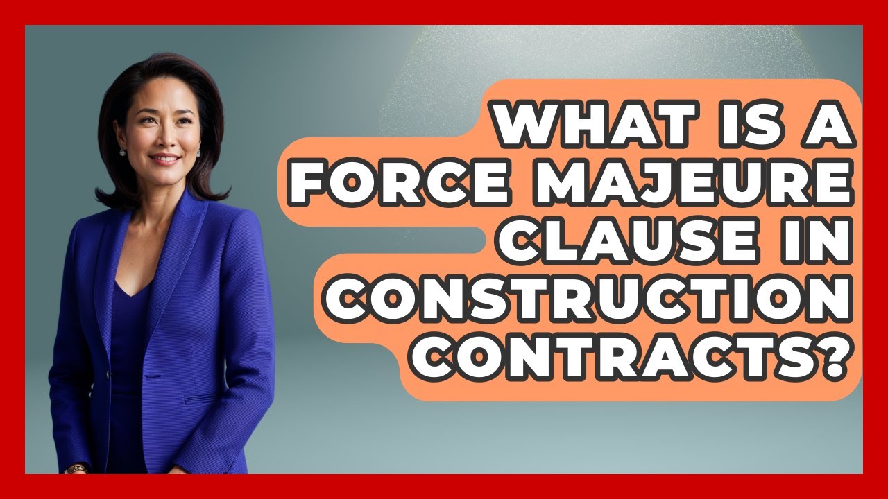 What Is A Force Majeure Clause In Construction Contracts? - Consumer Laws For You