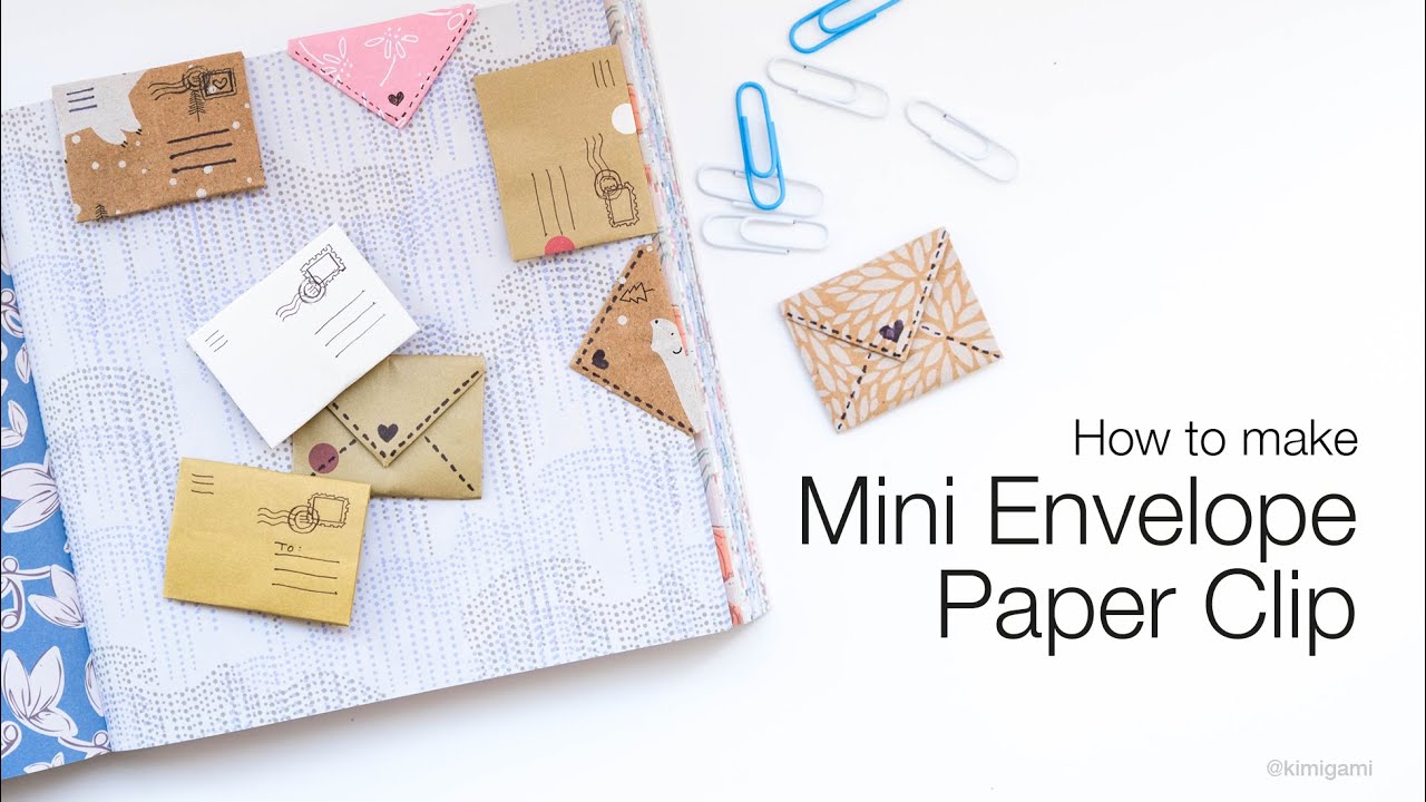 How to Make a Mini Envelope Paper Clip (Kimigami)